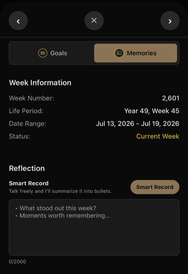 Smart Record — talk freely, get a bulleted reflection summary