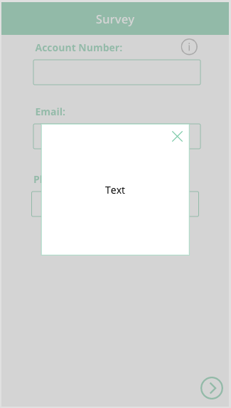 Modal Textbox with Close
